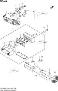 Нажмите для увеличения Rear Combination Lamp (Gsx-R600l4 E33)
