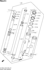 Нажмите для увеличения Front Fork Damper (Vl1500l4 E28)