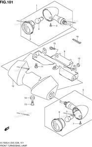 Нажмите для увеличения Front Turnsignal Lamp (Vl1500bl4 E33)