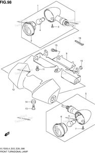 Нажмите для увеличения Front Turnsignal Lamp (Vl1500l4 E33)