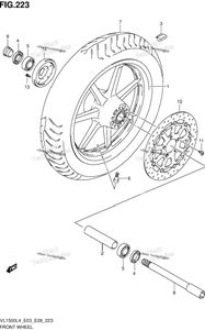 Нажмите для увеличения Front Wheel (Vl1500l4 E28)