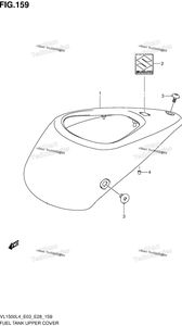 Нажмите для увеличения Fuel Tank Upper Cover (Vl1500l4 E28)
