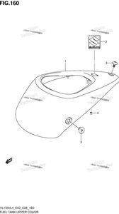 Нажмите для увеличения Fuel Tank Upper Cover (Vl1500l4 E33)