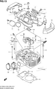 Нажмите для увеличения Rear Cylinder Head (Vl1500bl4 E33)