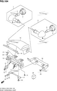 Нажмите для увеличения Rear Turnsignal Lamp (Vl1500l4 E33)