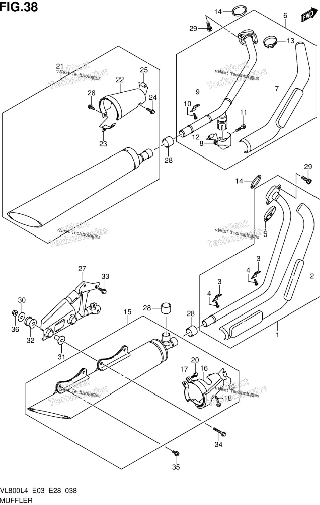 Muffler (Vl800l4 E28)