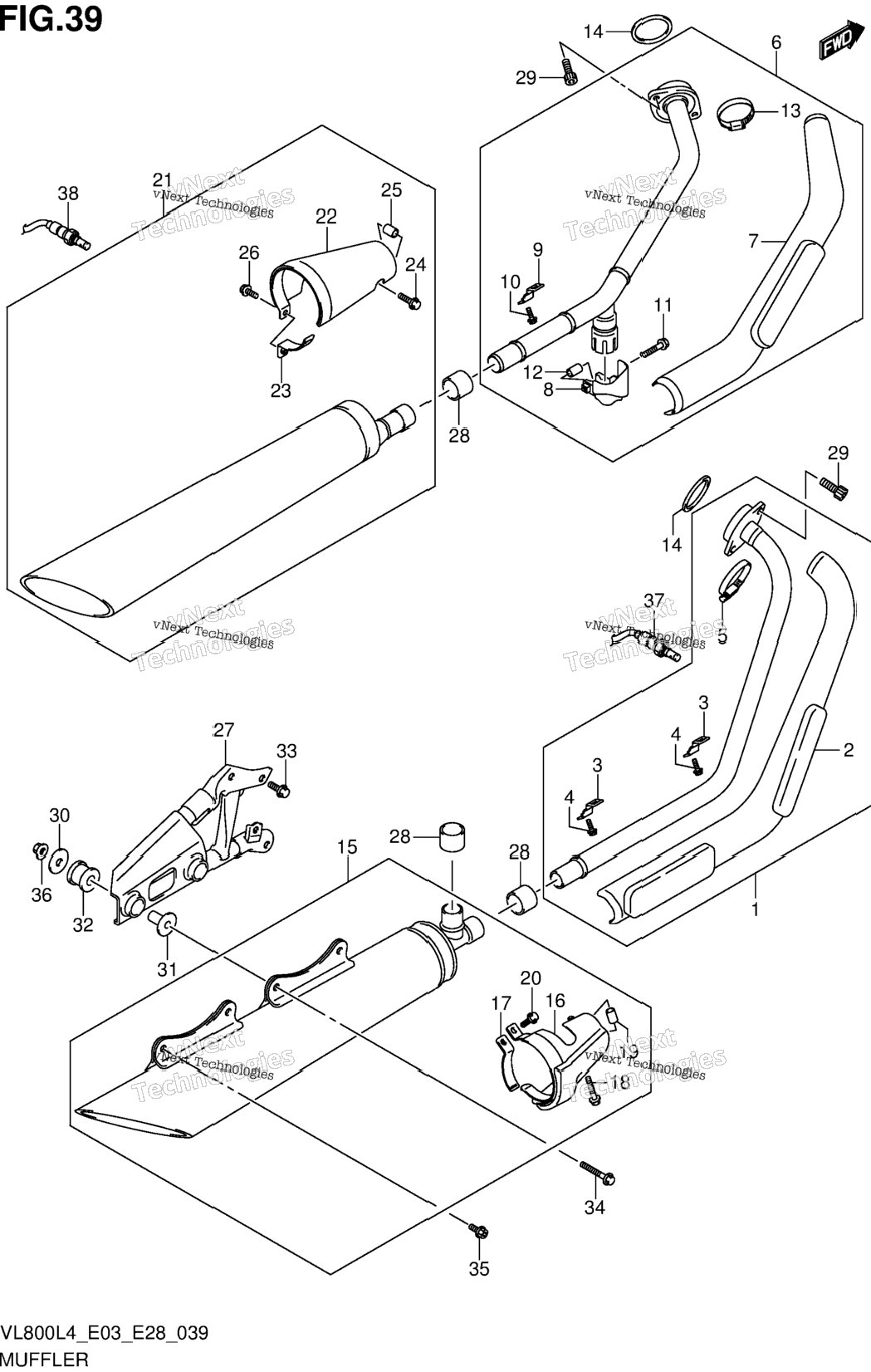 Muffler (Vl800l4 E33)