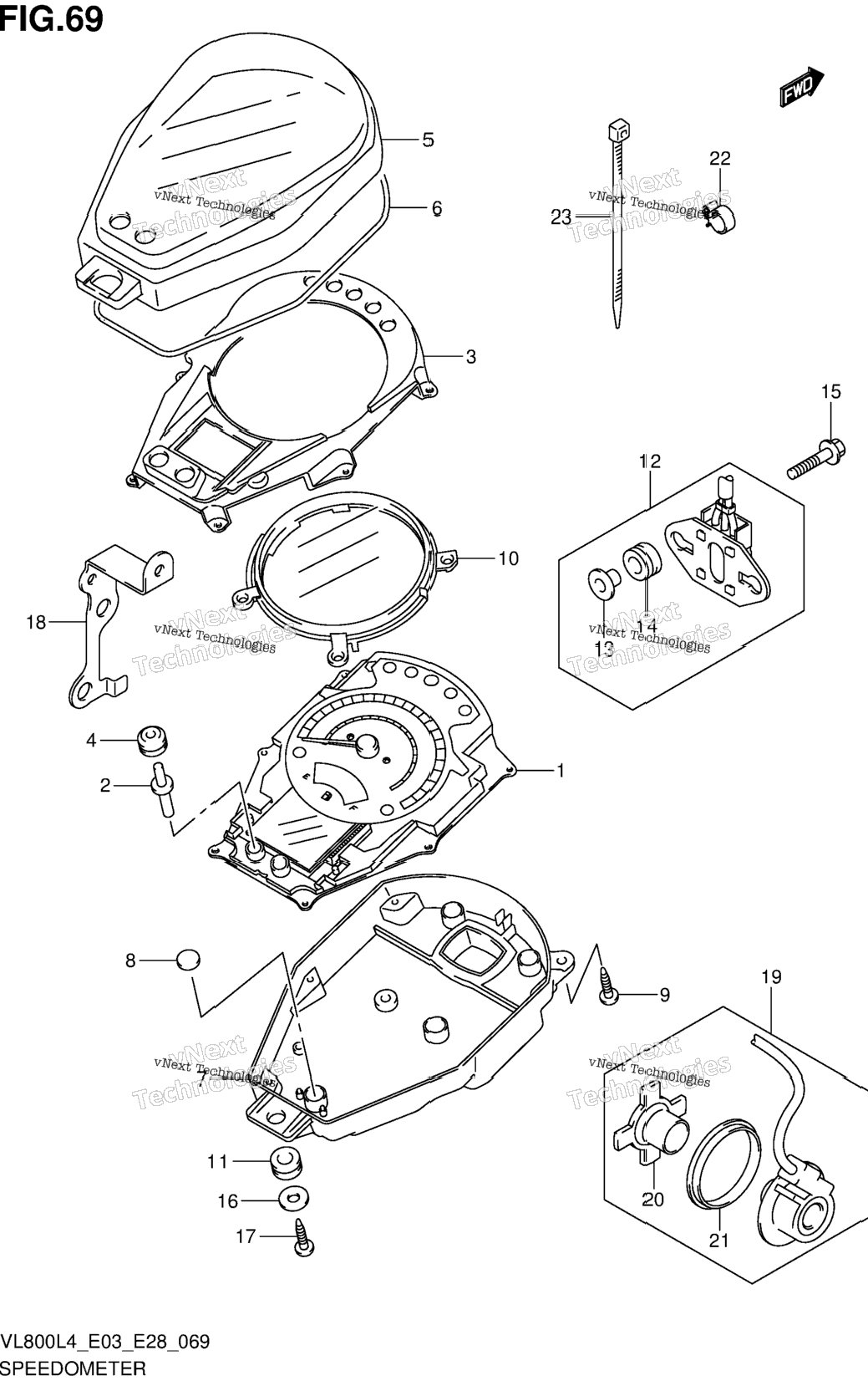 Speedometer (Vl800l4 E03)