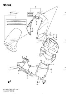 Нажмите для увеличения Headlamp Cover (Vzr1800zl4 E28)