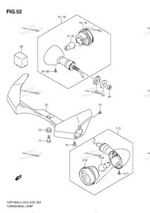 Нажмите для увеличения Turnsignal Lamp (Vzr1800zl4 E28)