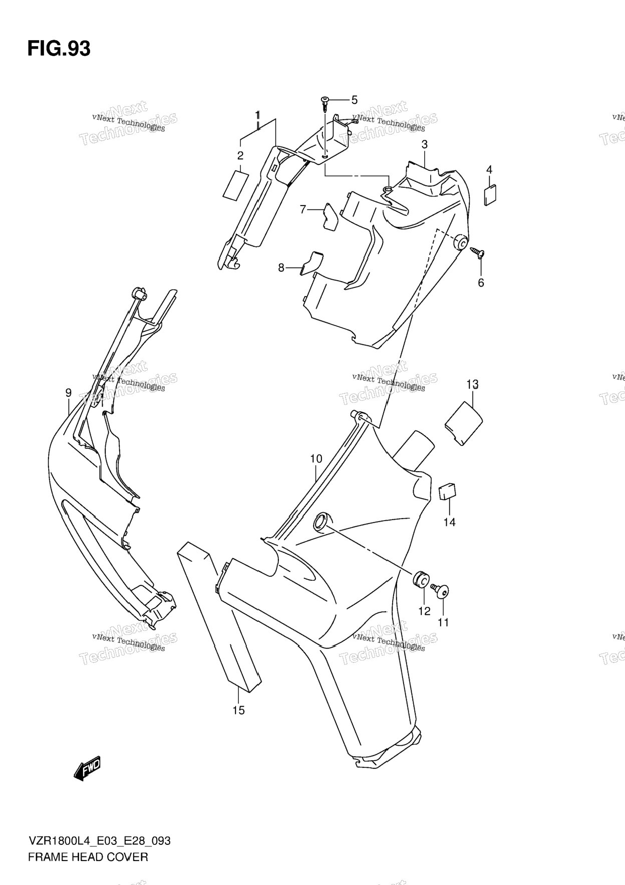 Frame Head Cover (Vzr1800l4 E03)