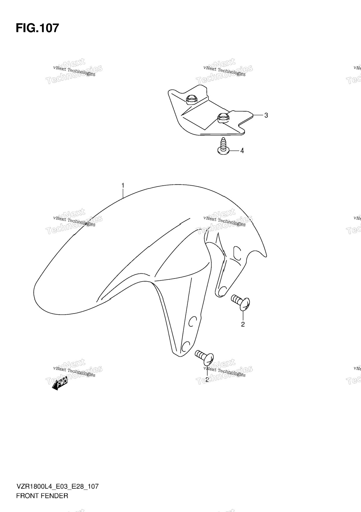 Front Fender (Vzr1800l4 E28)