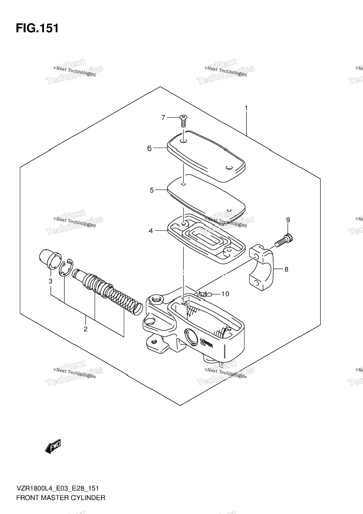 Front Master Cylinder (Vzr1800l4 E28)