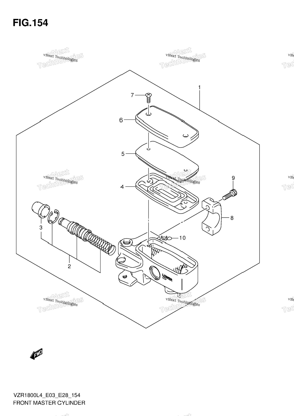Front Master Cylinder (Vzr1800zl4 E28)