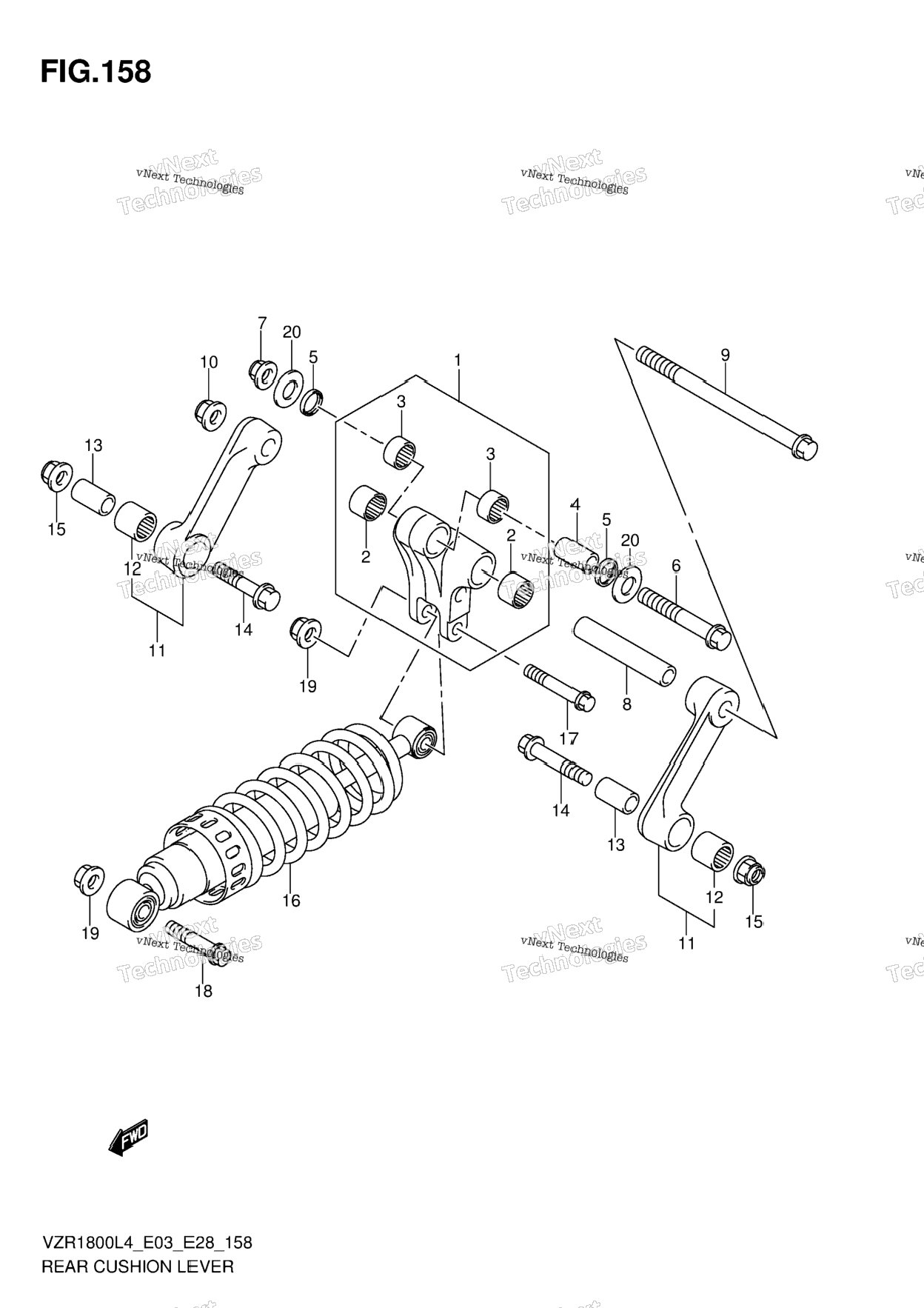 Rear Cushion Lever (Vzr1800l4 E28)