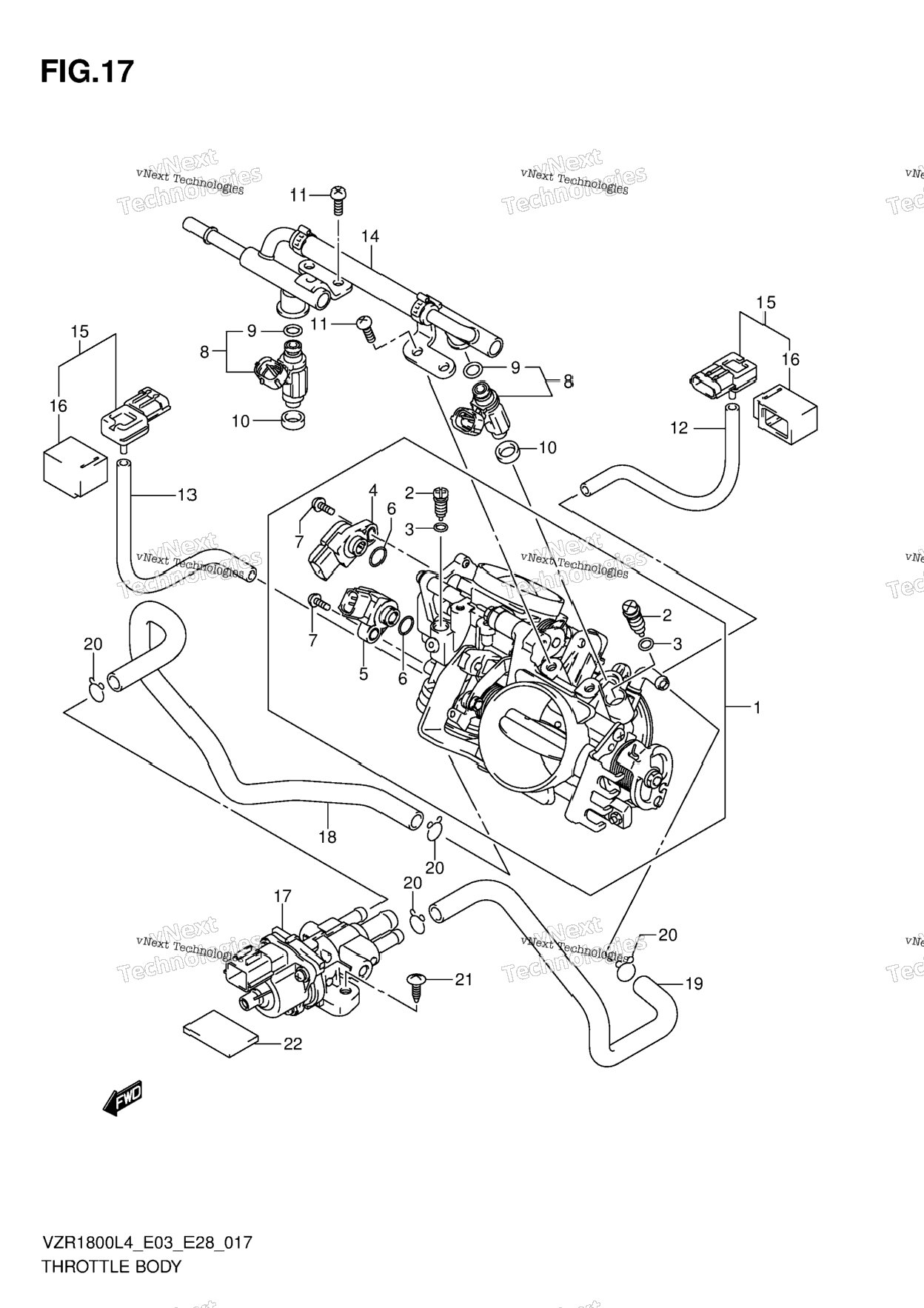 Throttle Body (Vzr1800zl4 E28)