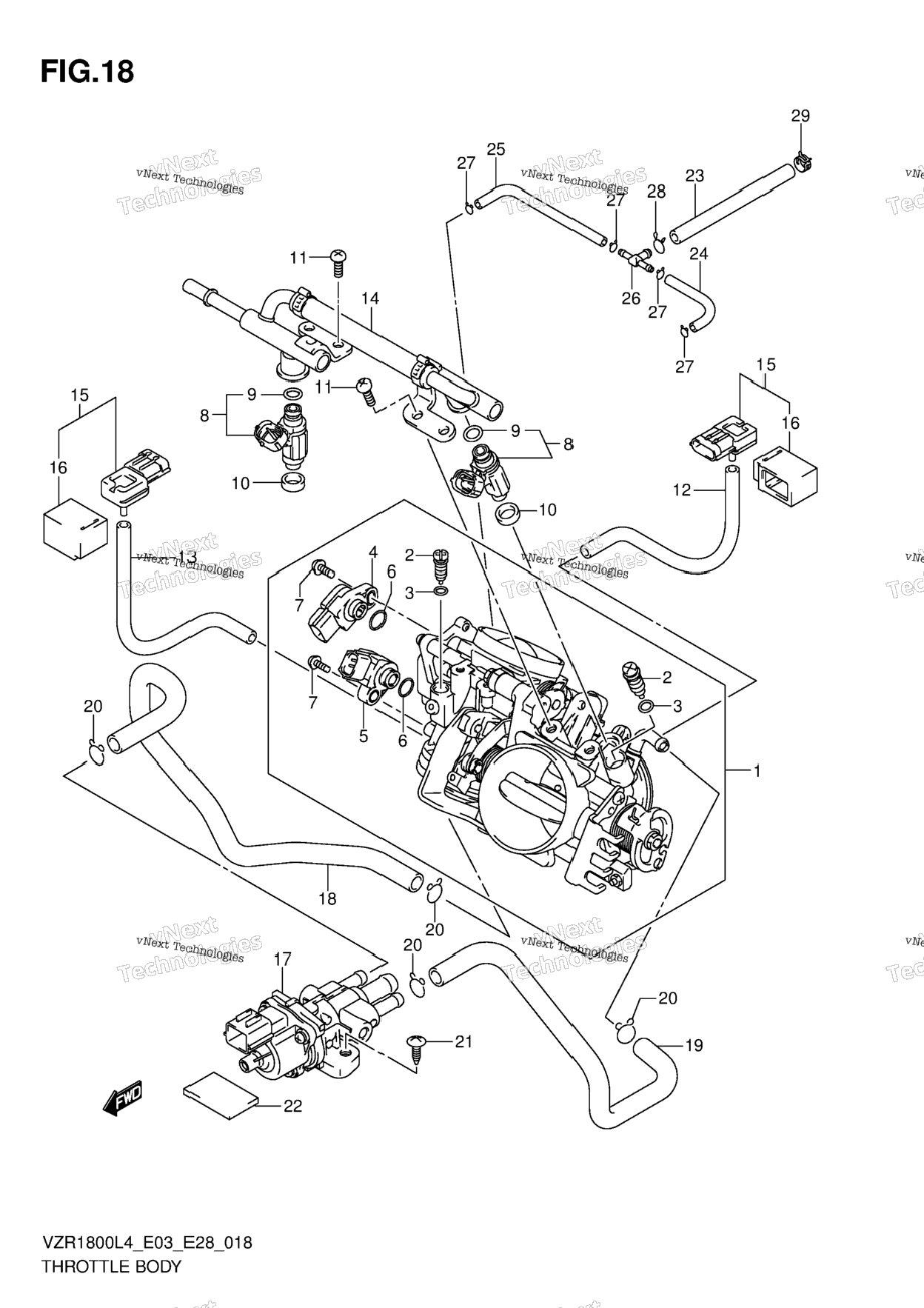 Throttle Body (Vzr1800zl4 E33)