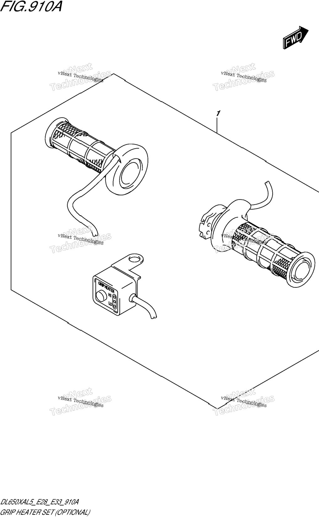 Grip Heater Set (Optional)