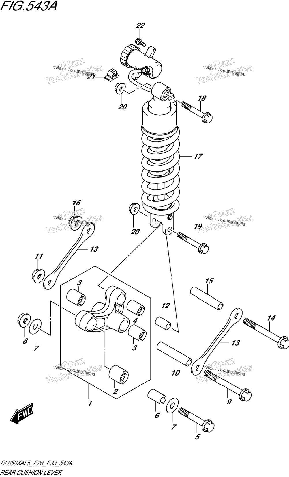 Rear Cushion Lever