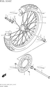 Front Wheel (Dr-Z125ll5 E28)