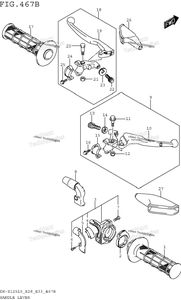 Нажмите для увеличения Handle Lever (Dr-Z125l5 E33)