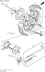 Нажмите для увеличения Rear Wheel (Dr-Z125ll5 E28)