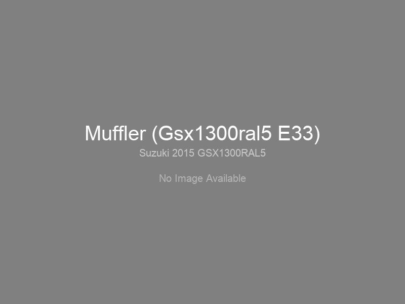 Muffler (Gsx1300ral5 E33)