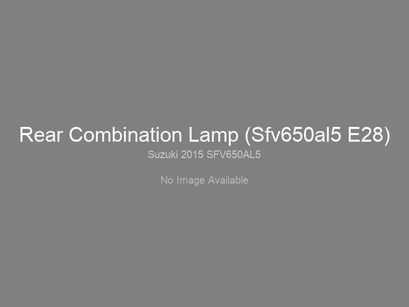 Rear Combination Lamp (Sfv650al5 E28)