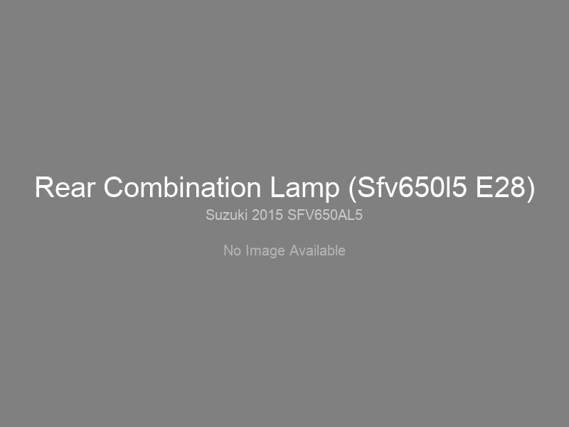 Rear Combination Lamp (Sfv650l5 E28)
