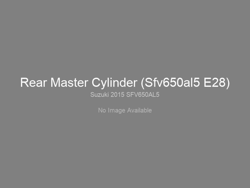Rear Master Cylinder (Sfv650al5 E28)