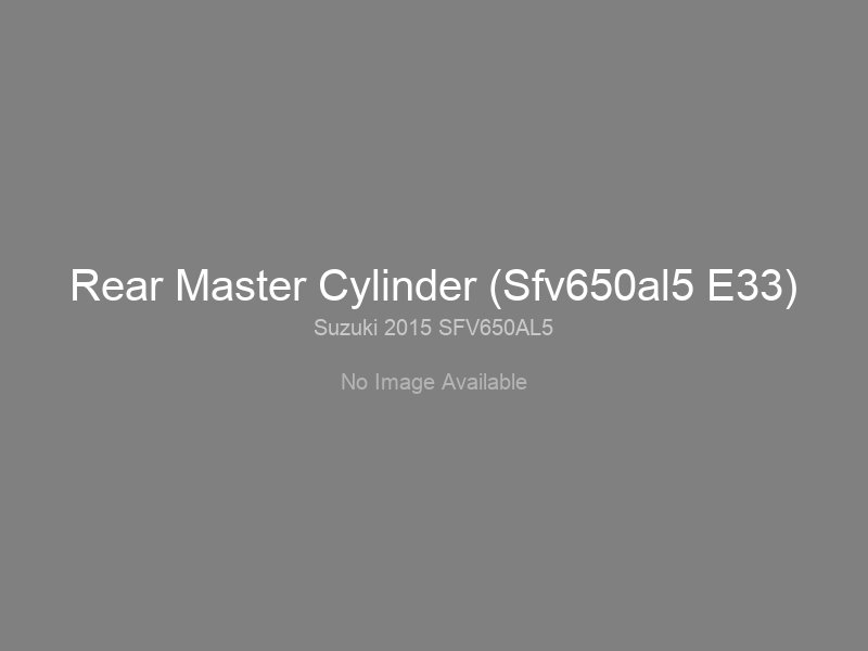 Rear Master Cylinder (Sfv650al5 E33)