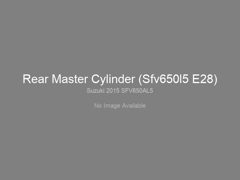 Rear Master Cylinder (Sfv650l5 E28)