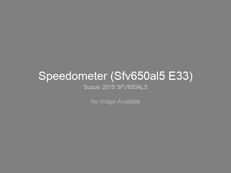 Speedometer (Sfv650al5 E33)