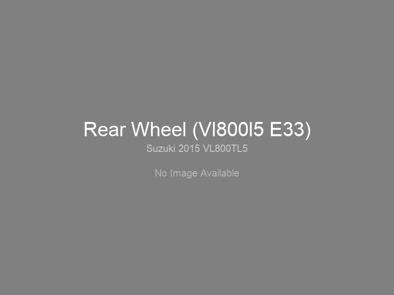 Rear Wheel (Vl800l5 E33)