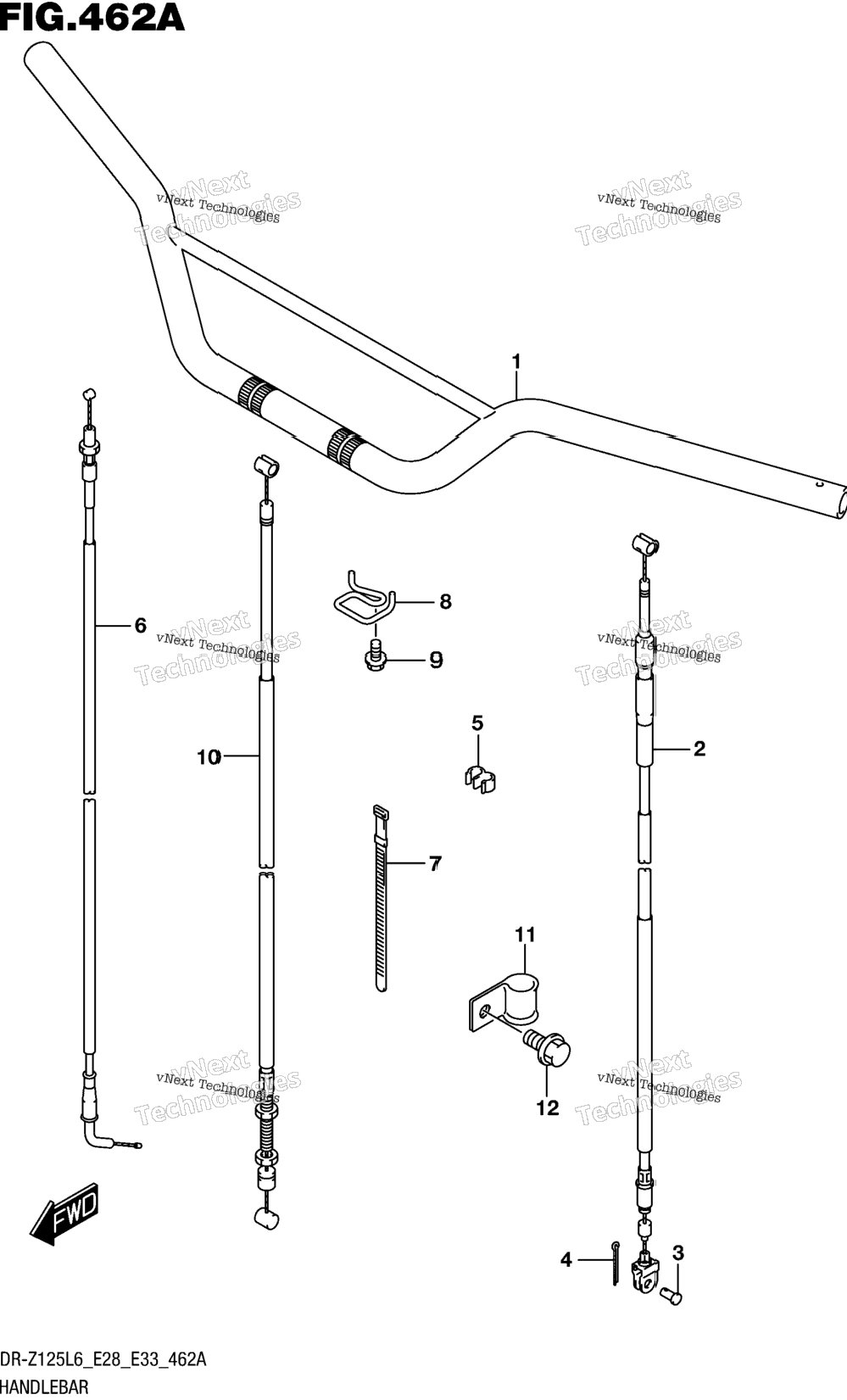 Handlebar (Dr-Z125l6 E28)