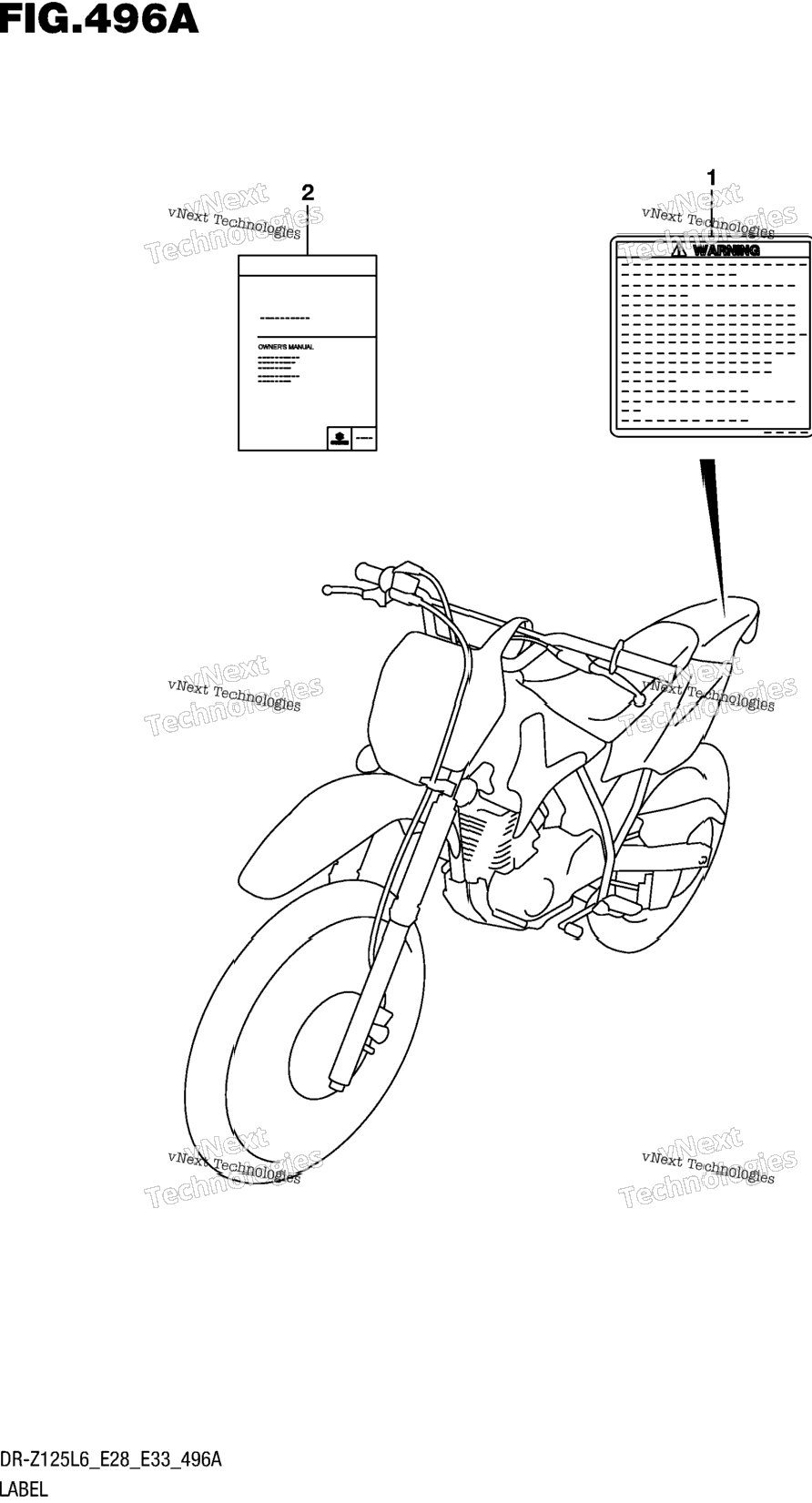Label (Dr-Z125l6 E28)