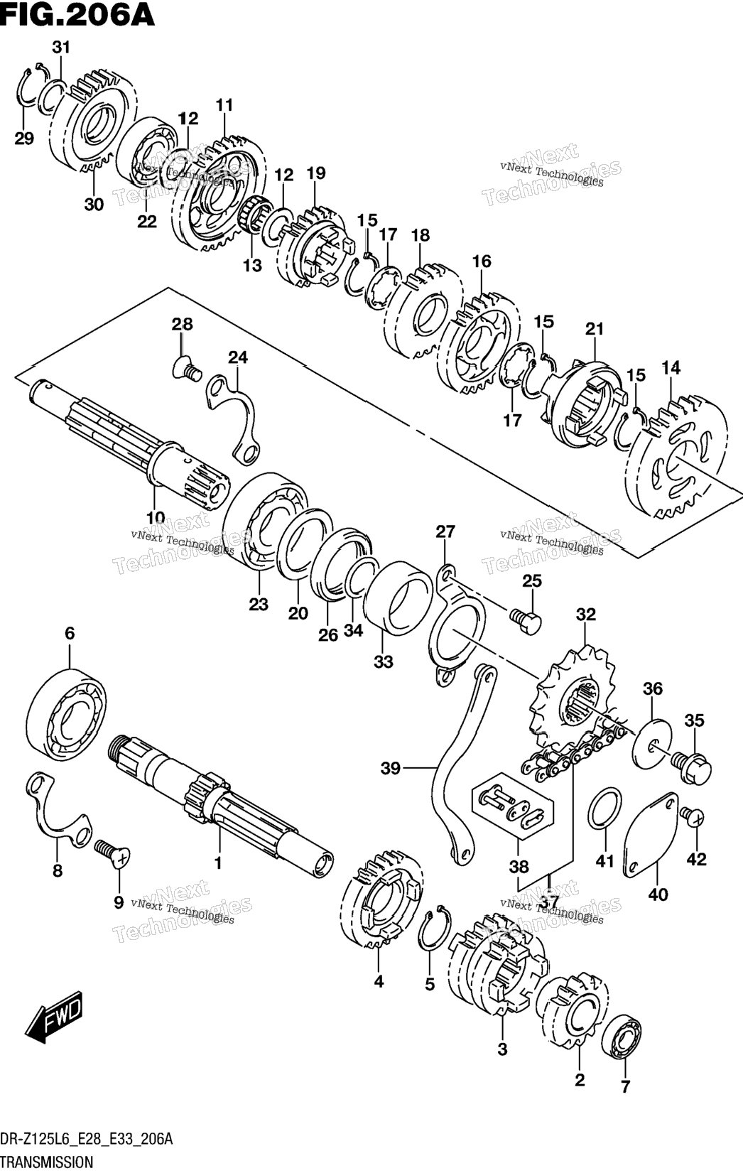 Transmission (Dr-Z125l6 E28)