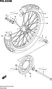 Front Wheel (Dr-Z125ll6 E28)