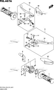 Нажмите для увеличения Handle Lever (Dr-Z125l6 E28)