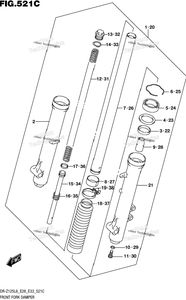 Нажмите для увеличения Front Fork Damper (Dr-Z125ll6 E33)