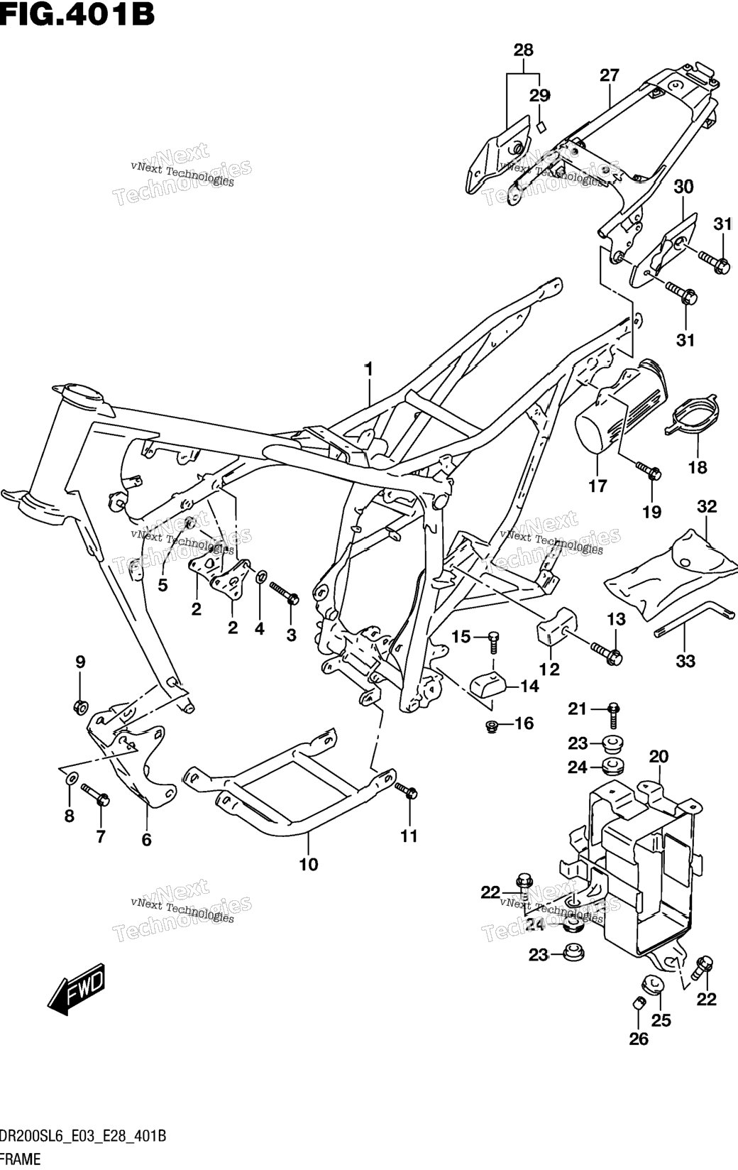 Frame (Dr200sl6 E28)