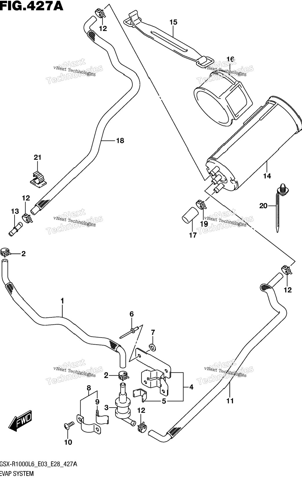 Evap System (Gsx-R1000l6 E33)