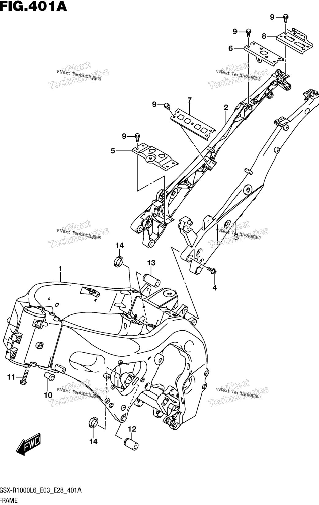Frame (Gsx-R1000l6 E03)