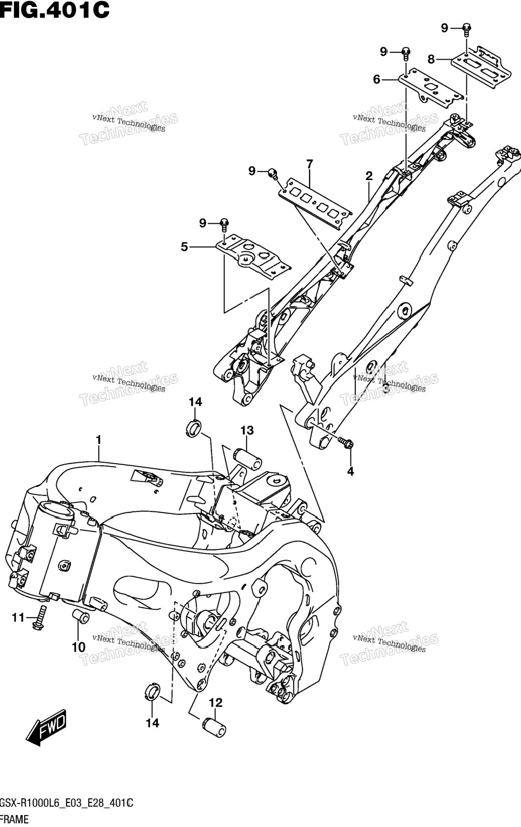 Frame (Gsx-R1000l6 E33)