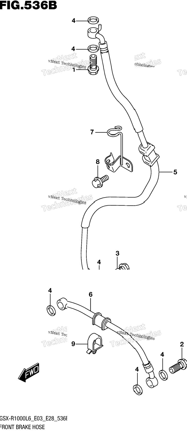 Front Brake Hose (Gsx-R1000l6 E28)