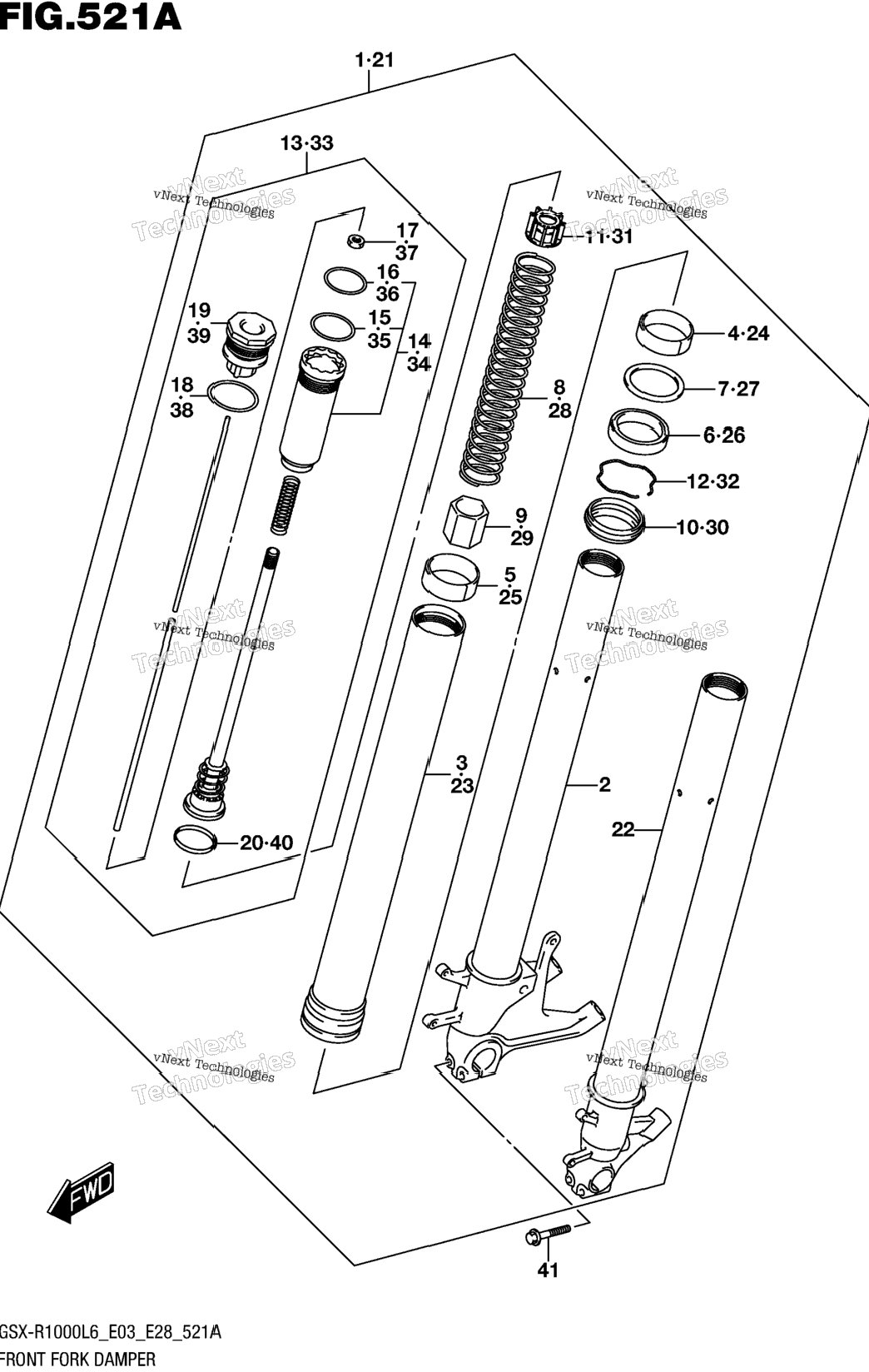 Front Fork Damper (Gsx-R1000l6 E03)