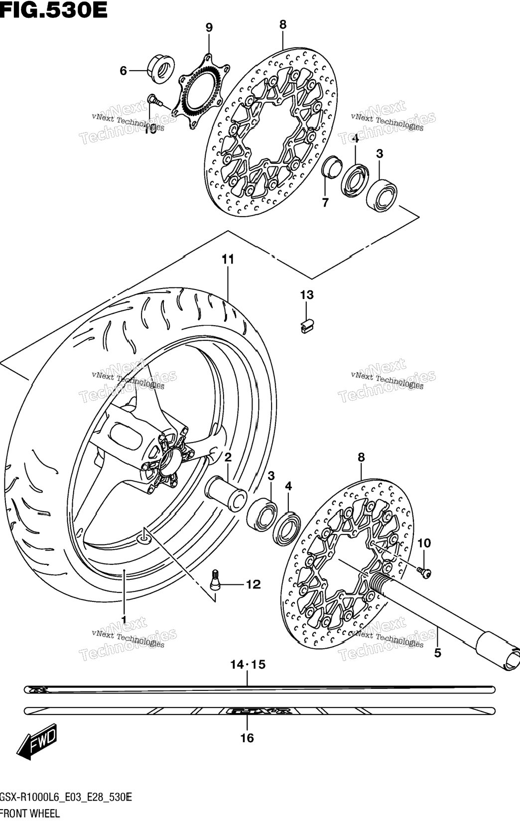 Front Wheel (Gsx-R1000al6 E33)