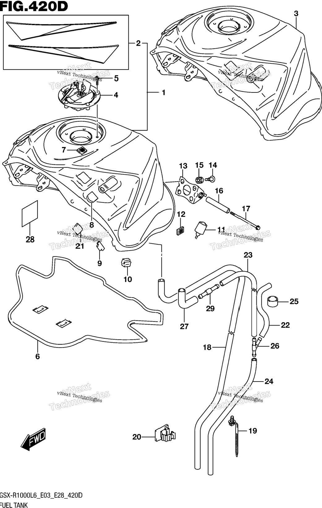 Fuel Tank (Gsx-R1000al6 E28)