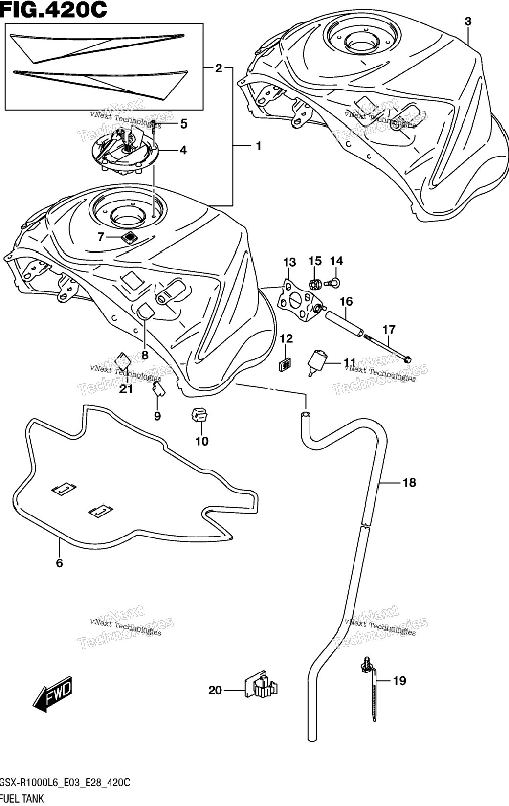 Fuel Tank (Gsx-R1000l6 E33)