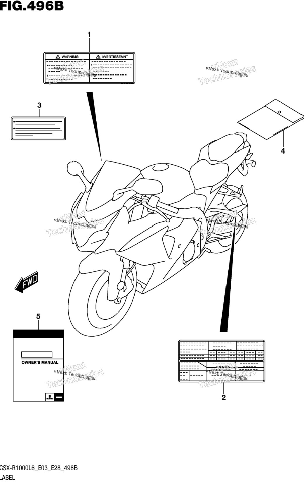 Label (Gsx-R1000l6 E28)